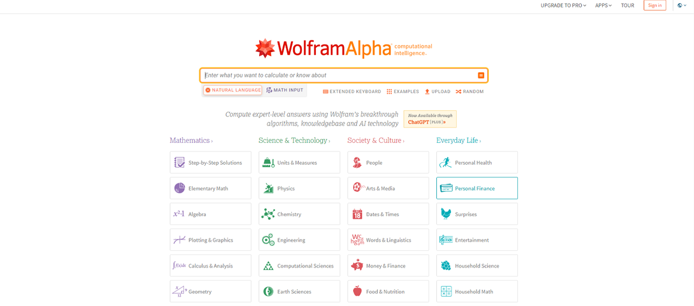 WolframAlpha